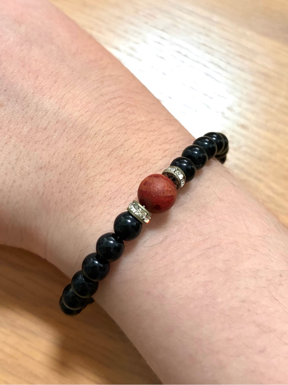 Tibetan/Buddhist Style Black Onyx Corded Bracelet